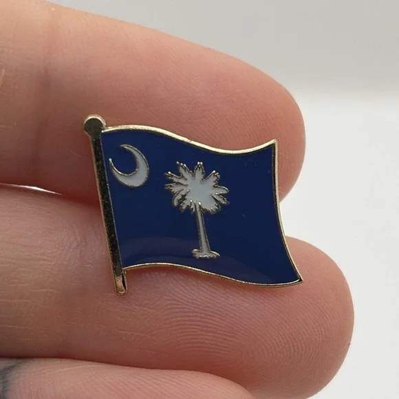 South Carolina State Flag United States Of America Lapel Hat Pin