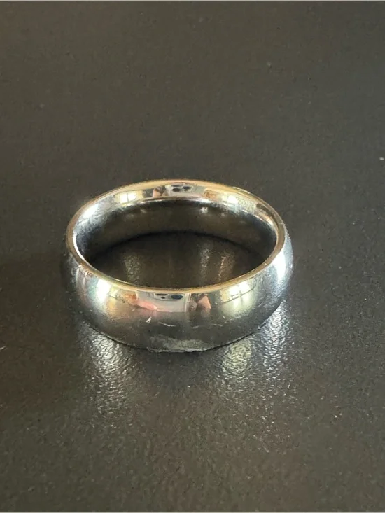 Men’s Size 12 316L Stainless Steel Wide Band Ring Minimalist