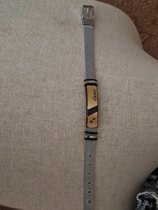 Fashion Jewelry Gold and Black Men's ID Bracelet