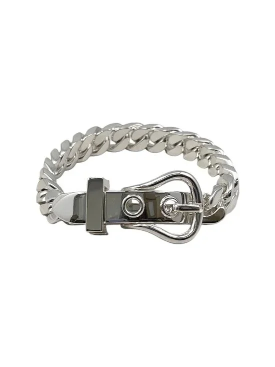 Hermes Bracelet Boucles Sellier PM ST Silver