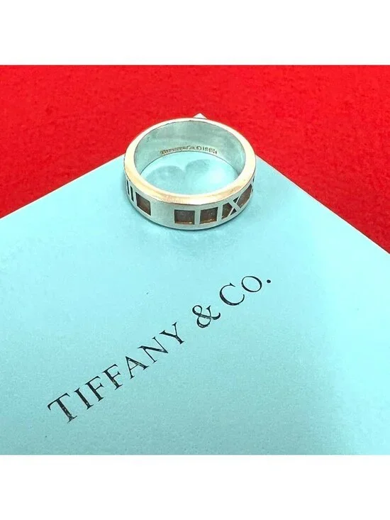 Tiffany & Co Vintage Atlas Ring 925 Sterling Silver