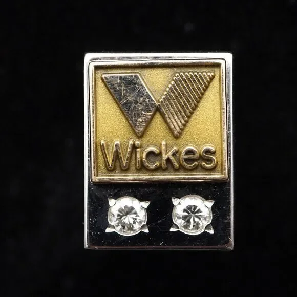 10k Gold + Diamond O.C. Tanner Wickes Pin 3 grams Vintage