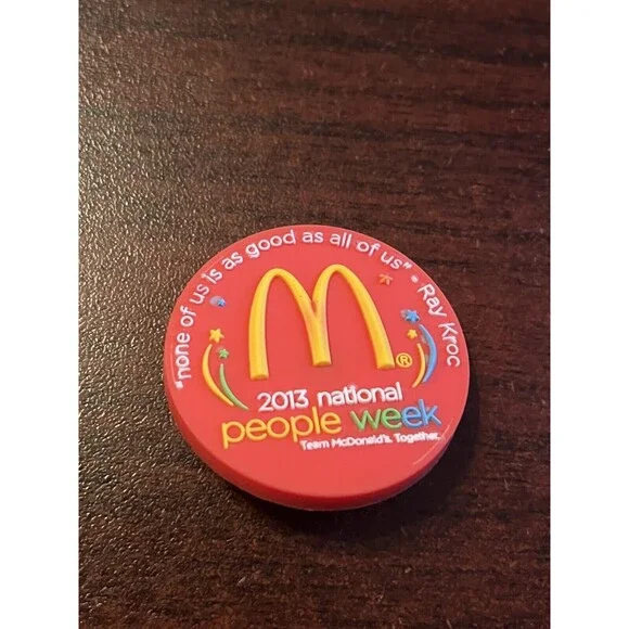 McDonald’s 2013 National People Week Employee Rubber‎ Pin