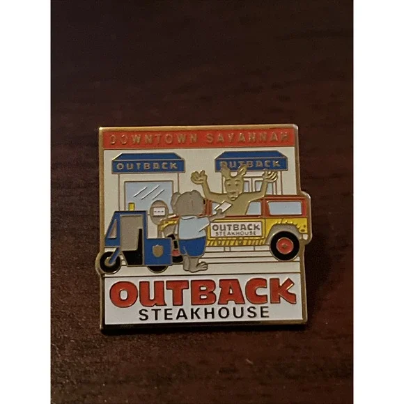 Outback Steakhouse Downtown Savannah Georgia Koala Parking Ticket‎ Lapel Hat Pin