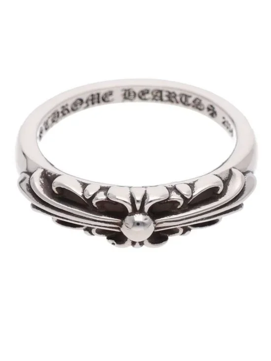 Chrome Hearts Baby Classic Floral Cross Silver Ring
