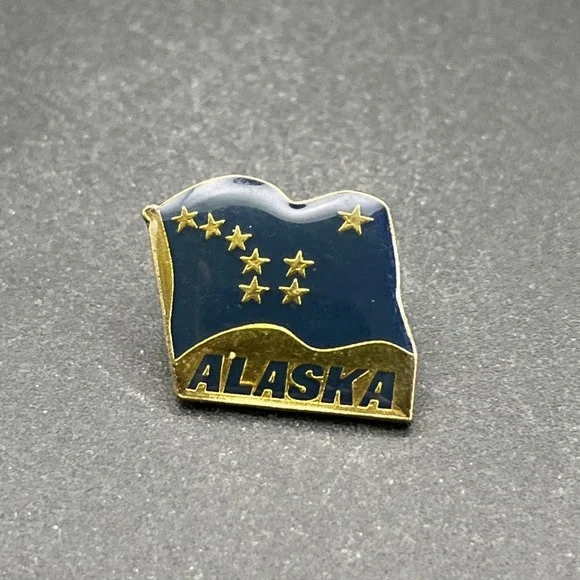 Alaska State Flag United States‎ Of America Lapel Hat Pin
