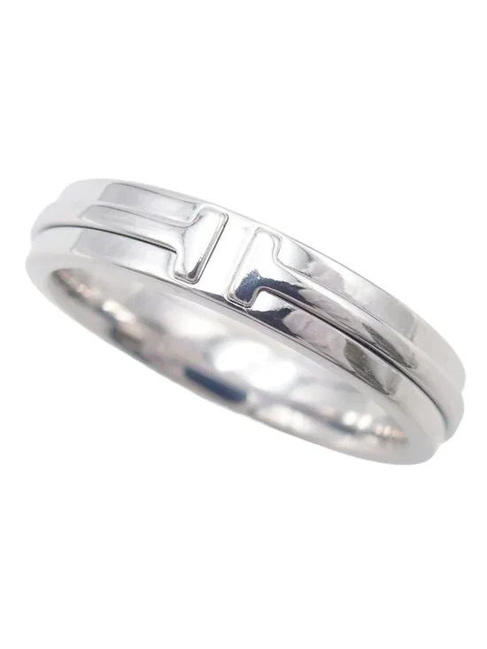 Tiffany & Co T Narrow White Gold 18K Ring