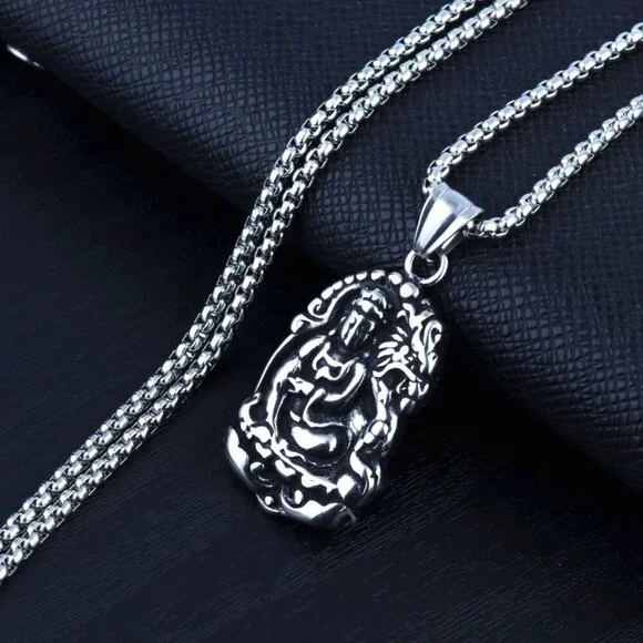 Shakyamuni Buddhist Necklace for Men, BL55590005