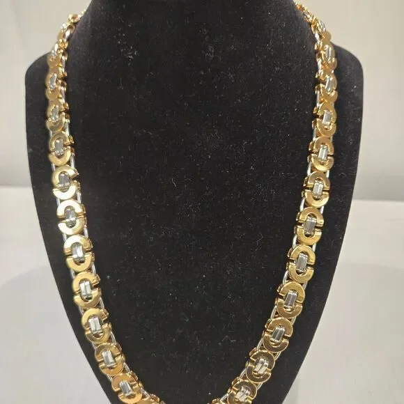 Gold and Silver Men's Necklace 21