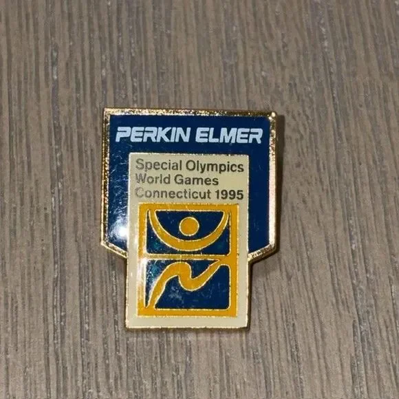 Vintage Special Olympics World Games 1995 CT Connecticut Perkin Elmer Pin