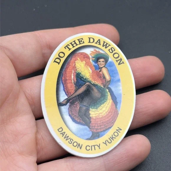 Do‎ The Dawson Dance Dawson City Yukon Plastic Lapel Hat Pin