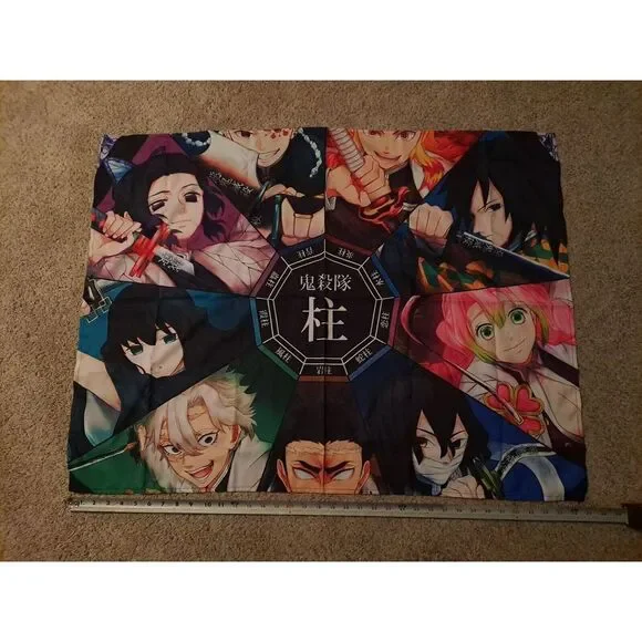3x2 Anime Wall Tapestry with Hangers.‎  Single sided.