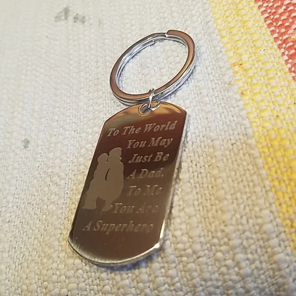 ❤️10/$13 New to my dad keychain Fathers Day