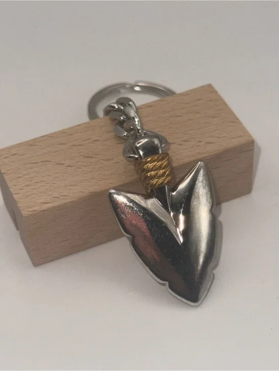 Avon Silver Arrowhead Key & Card Holder with Gold Accent