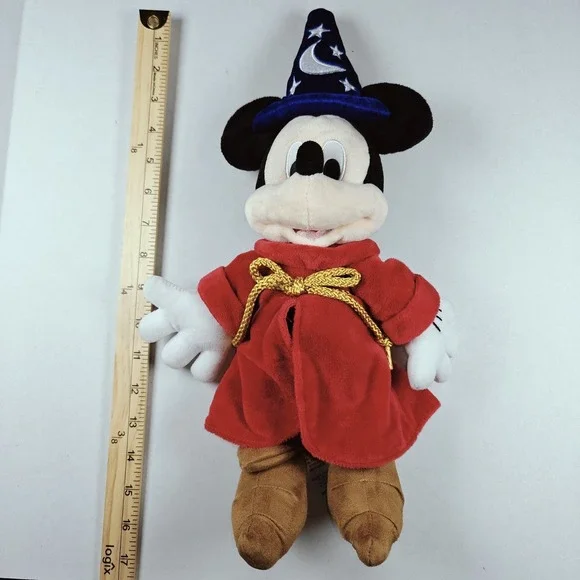 Disney Parks Fantasia Mickey Mouse Wizard Sorcerer Plush Stuffed Toy See Photos‎
