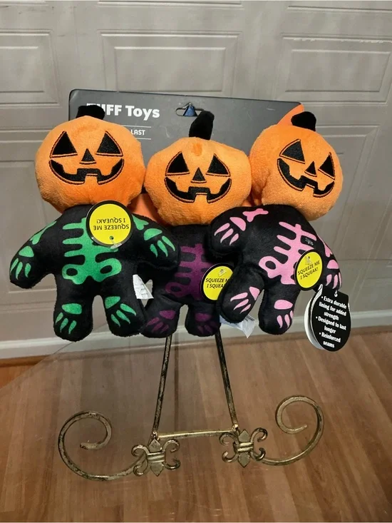 Jmle Tuff  Toys Designed Set of 3 To Last  Halloween 🎃 Toy with Squeaker