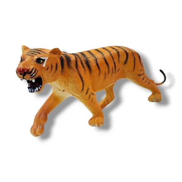 Vintage 1987 Toy Tiger Figure Animal Plastic /‎ PVC