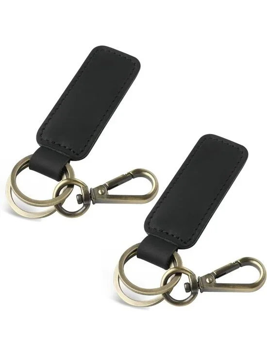 Genuine Leather Universal Car Key Fob Keychain Holder for Men & Women - JC306