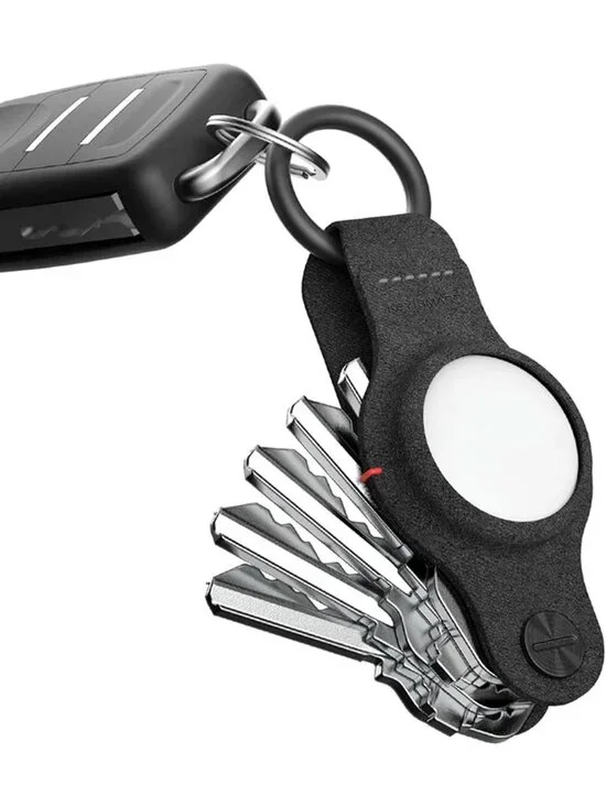 Premium Keychain Key Holder for Apple AirTag - 5 Key Organizer, Sleek Design