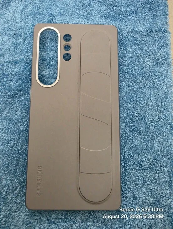 Samsung Gray Slim Case with Built-in Stand for Galaxy S25 Ultra