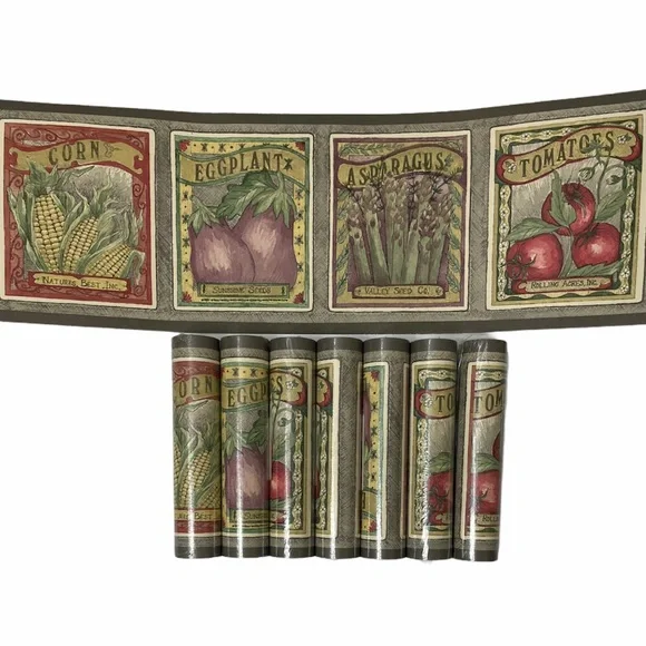 Wallpaper Border Wall Border 8 Rolls Bundle Boho Farmhouse Shabby Chic Cottage