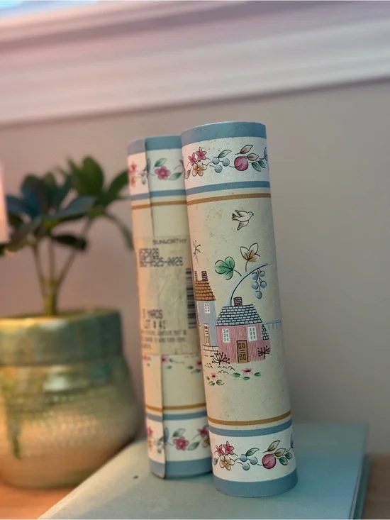 Set of 2 Heartland International Cottage Wallpaper Border Rolls