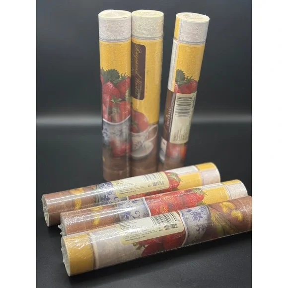 6 Rolls Imperial Raymond Waites Strawberry Cottage Wallpaper Border Vintage‎ NOS