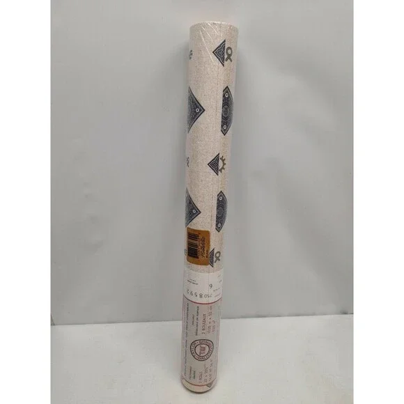 Vtg One Double Roll Prepasted Taylor Wallcovering Durable Vinyl Bandanna