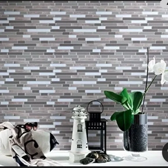 10 Pck 12x12 Peel and Stick Backsplash Kitchen Bathroom Mosaic Tiles Wall Decor