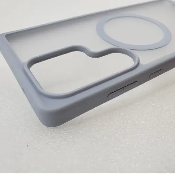 TORRAS Magnetic Case for Samsung Galaxy S25 Ultra - Gray Translucent Cover