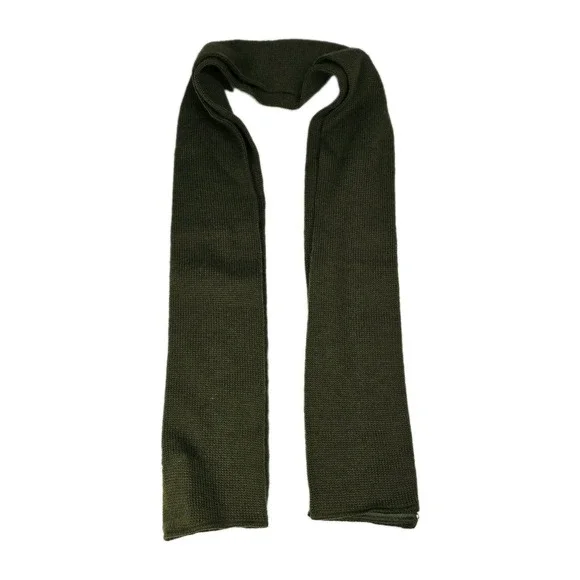 Vintage 1981 US Military Scarf OG-208 Wool Neckwear OD Green DLA100-81-F-U754 Ar