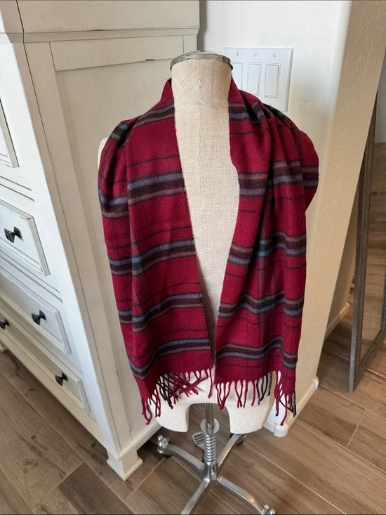 Vintage Christian Dior plaid scarf