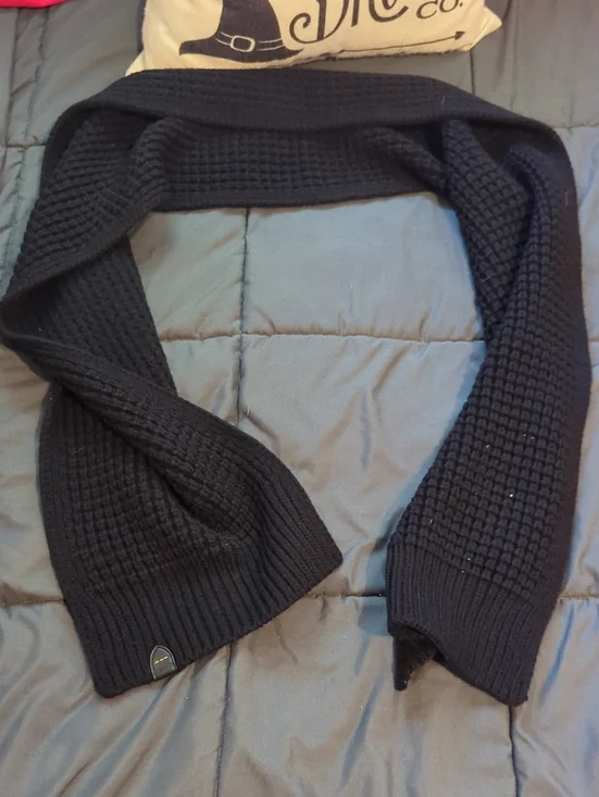 Authentic‎ Unisex Black Coach Knit Scarf