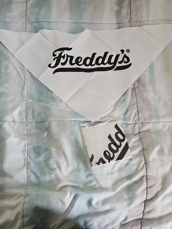 NWT Freddy's Frozen Custard Scarf, Bandana  Set Of 2