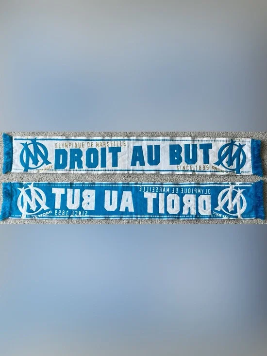 Olympique de Marseille Droit Au But Single Sided Soccer Scarf