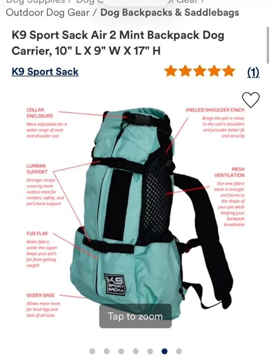 K9 Sport Sack Trainer Dog Backpack Carrier
