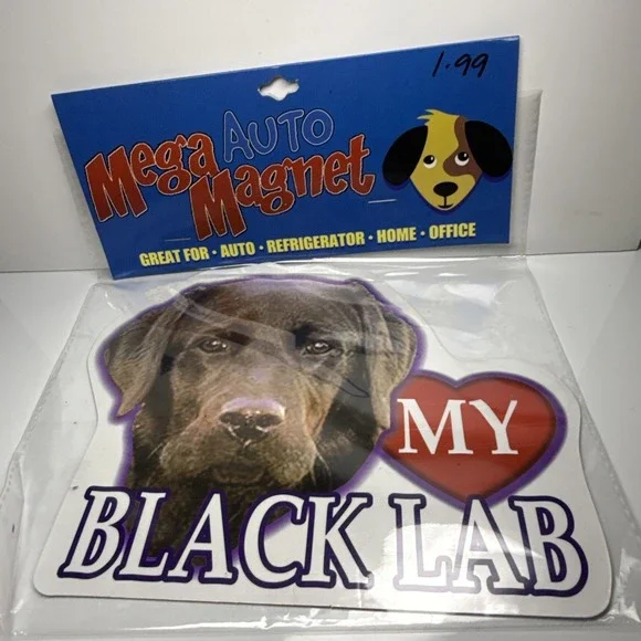 Chocolate Lab‎ Labrador Retriever Mega Auto Car Fridge Magnet Lovely