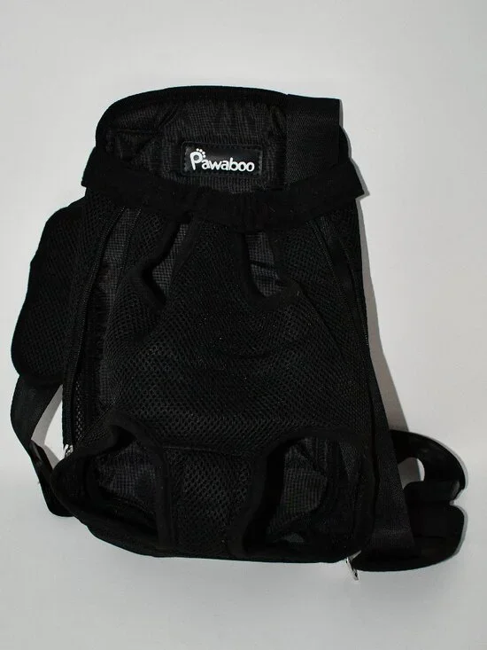 Pawaboo Pet Front Carrier Backpack Size: MEDIUM Dog Cat Hands-Free Travel Carrie