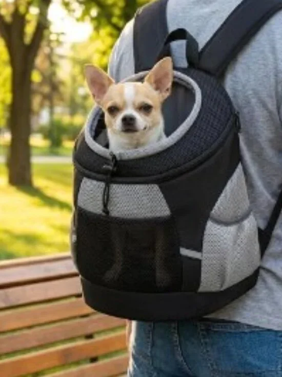 SMONT  Black Pet Backpack Carrier  NWT