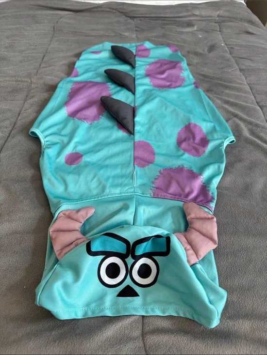 Disney pixar Monsters Inc  Sully Hooded pet dog Halloween costume xl