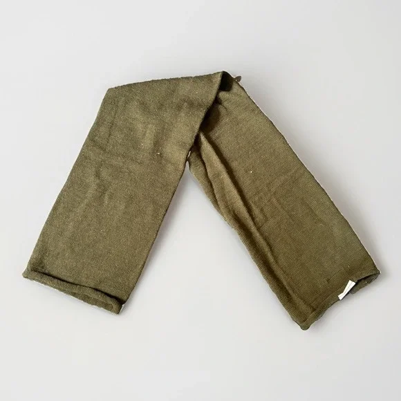 VIETNAM WAR ERA 1960s US GI Military Issue Wool OG Green SCARF NECKWEAR MANs 42