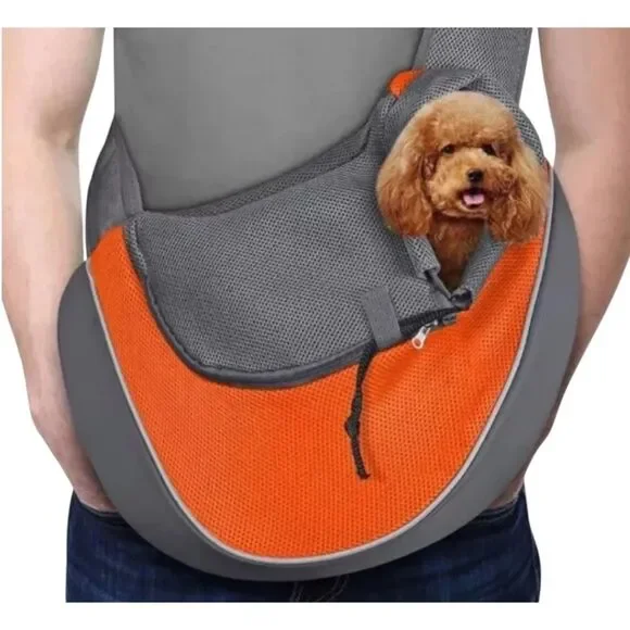 Pet Dog Cat Carrier Backpack Travel Tote Shoulder Bag Mesh Sling Large Up To 8lb