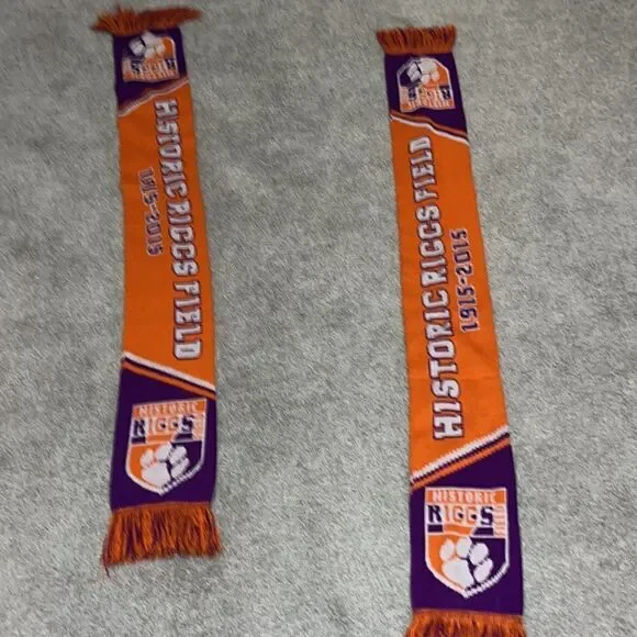 Clemson Tigers Football 🏈Big Paw Riggs Field ⚽️Soccer Scarf - LAST ONE ONLY (1)