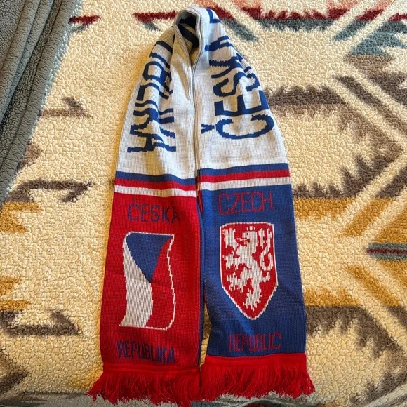 Czech Republic soccer scarf