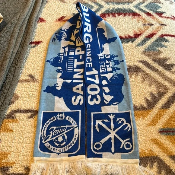 Zenit St Petersburg soccer scarf