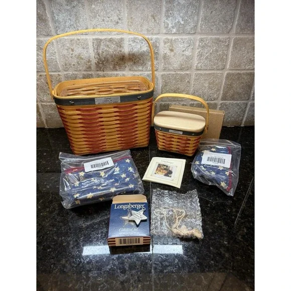 Longaberger Collectors Club 2001 Whistle Stop Basket‎ & Hostess Appreciation USA