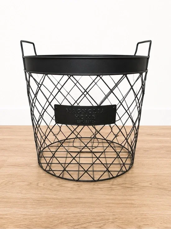 Magnolia Home Black Wire Basket Hearth & Hand for Storage