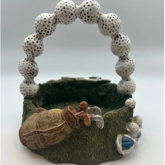 Vintage Golf-Themed Trinket‎ Dish Small Basket Decor