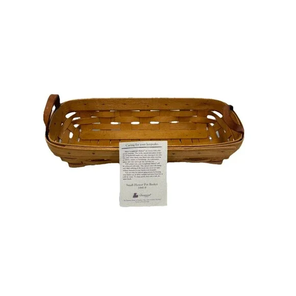 1996 Longaberger Small Flower Pot Basket Item #18414 14
