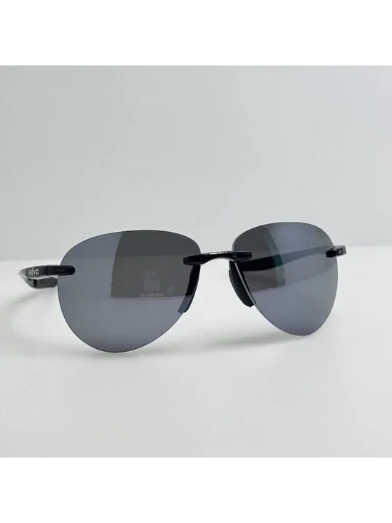 Revo Sunglasses Descend A RE 1169 01 Black Polarized Italy 62-13-139